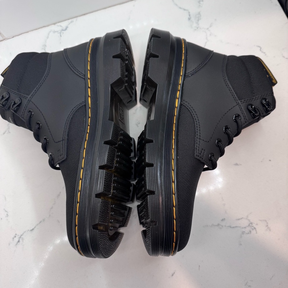 New Dr Marten black Rakim boots women’s size 8 men’s 7 lace up extra tough Ajax - Picture 5 of 10